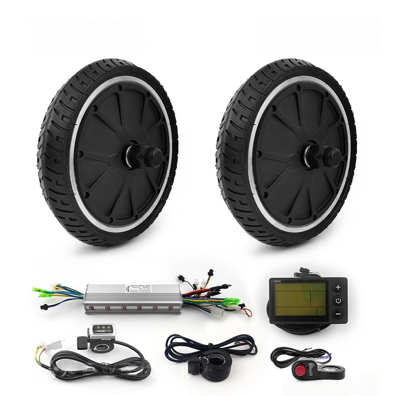 Dual-drive 36V 500W 8-inch brushless gearless hub motor for folding bikes