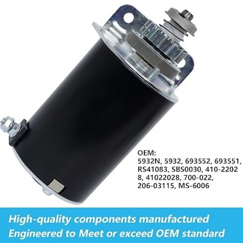 Starter 14 Tooth Steel Gear Replacement for Briggs and Stratton 7 8 9 10 11 12 13 14 15 16 17 18 HP 693552 693551 RS41083 5932N SBS0030 410-22028 for Air Cooled 7HP-18HPpicture3