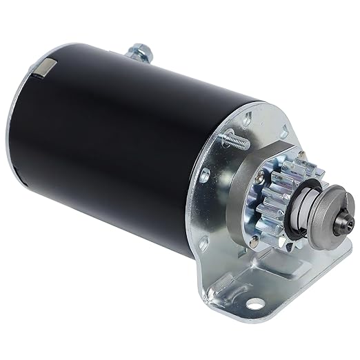 Starter High Torque Replacement for Briggs and Stratton 14 Teeth Steel Gear 593934 693551 5777N LG693551 12 12.5 13 14 15.5 16 16.5 17 17.5 18 18.5 19.5 HP for John Deere LA100 E100picture1