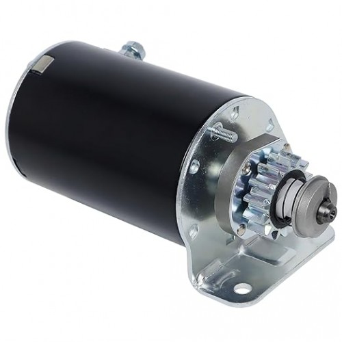 Starter High Torque Replacement for Briggs and Stratton 14 Teeth Steel Gear 593934 693551 5777N LG693551 12 12.5 13 14 15.5 16 16.5 17 17.5 18 18.5 19.5 HP for John Deere LA100 E100