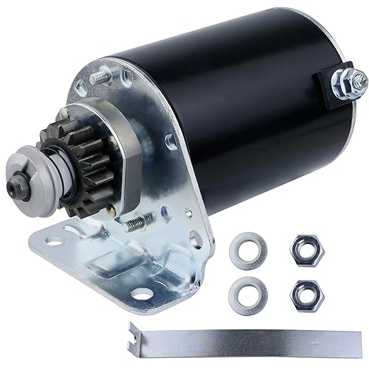 Starter 16 Teeth Steel Gear Replacement for Briggs and Stratton 5HP-22HP 497594 497595 390838 391423 392749, for John Deere La135 145 155 LG497595 AM37352 AM39137, for Cub Cade Toropicture1