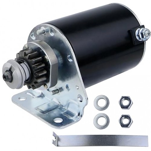 Starter 16 Teeth Steel Gear Replacement for Briggs and Stratton 5HP-22HP 497594 497595 390838 391423 392749, for John Deere La135 145 155 LG497595 AM37352 AM39137, for Cub Cade Toro