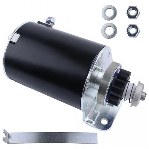 Starter Motor 16 Teeth Replacement for Briggs and Stratton for John Deere L111 L118 L120 Z225 Z235 Z255 Z525 Z535 Z665 X330 LG497595 AM37352 AM39137 AM122337 MIU13772picture2
