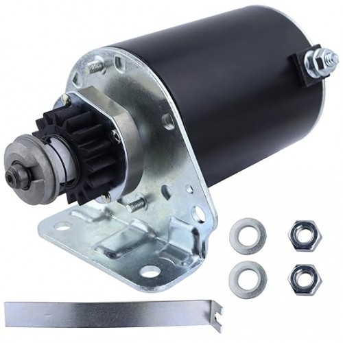 Starter Replacement for Briggs and Stratton for John Deere LA130 LA135 LA140 LA145 LA150 LA155 LA165 LA175 L118 L120 L111 LG497595 AM37352 AM39137 AM122337 MIU13772 with Relay