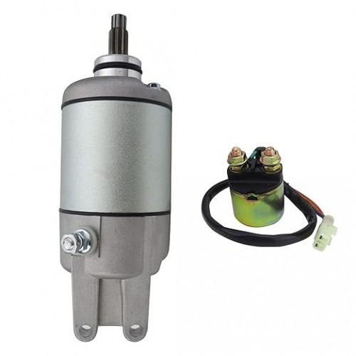 Starter Motor with Relay for Honda Rubicon 500 TRX500FA 2001-2014/TRX500FGA 04-08/FourTrax Foreman Rubicon TRX500FPA 09-14 18610 18666 31200-HN2-003 31200-HN2-A01 410-54066picture4