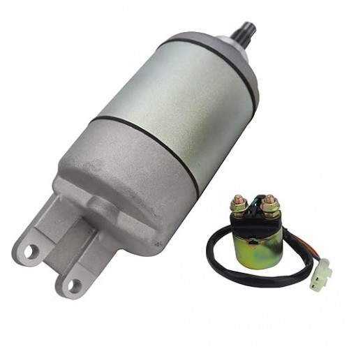 Starter Motor with Relay for Honda Rubicon 500 TRX500FA 2001-2014/TRX500FGA 04-08/FourTrax Foreman Rubicon TRX500FPA 09-14 18610 18666 31200-HN2-003 31200-HN2-A01 410-54066picture2