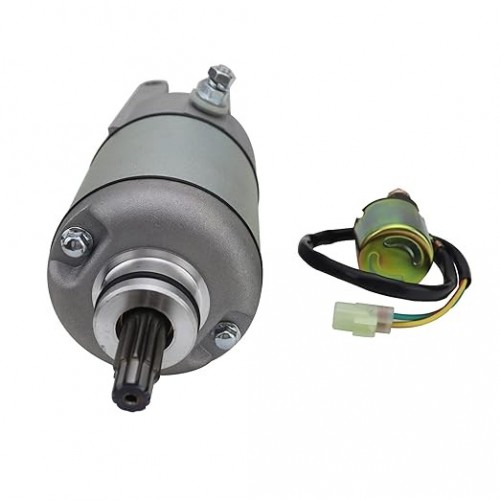 Starter Motor with Relay for Honda Rubicon 500 TRX500FA 2001-2014/TRX500FGA 04-08/FourTrax Foreman Rubicon TRX500FPA 09-14 18610 18666 31200-HN2-003 31200-HN2-A01 410-54066picture3