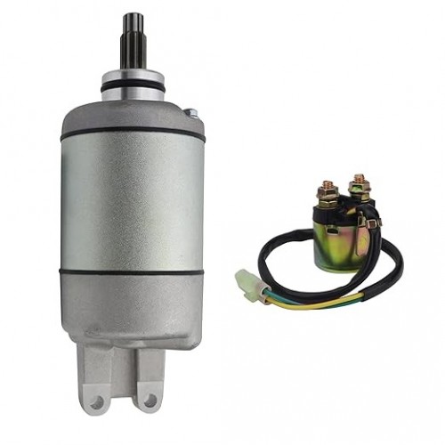 Starter Motor with Relay for Honda Rubicon 500 TRX500FA 2001-2014/TRX500FGA 04-08/FourTrax Foreman Rubicon TRX500FPA 09-14 18610 18666 31200-HN2-003 31200-HN2-A01 410-54066picture5