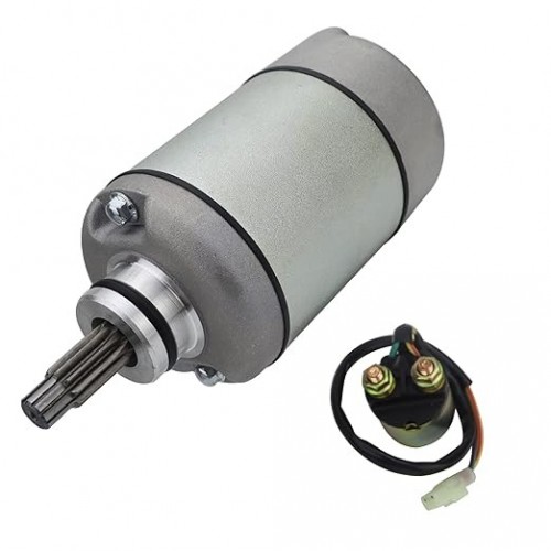 Starter Motor with Relay for Honda Rubicon 500 TRX500FA 2001-2014/TRX500FGA 04-08/FourTrax Foreman Rubicon TRX500FPA 09-14 18610 18666 31200-HN2-003 31200-HN2-A01 410-54066picture6