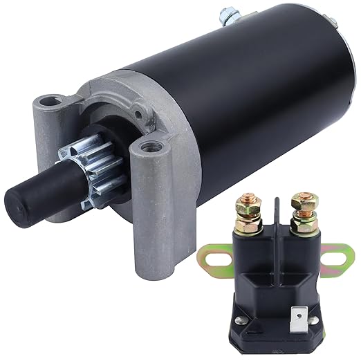 Starter with Relay Compatible with Toro GT2100 2006, GT2200 2006-2007, GT2300 2006, LX425 2007, LX500 2006 with Kohler Courage 7000 Series Engine, 32-098-01S 32-098-04Spicture1
