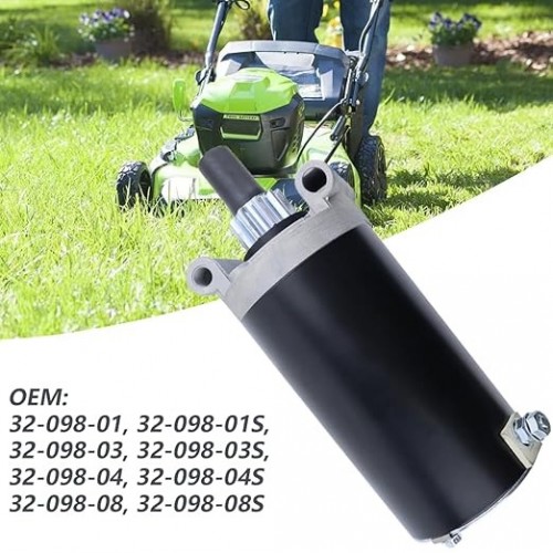 Starter with Relay Compatible with Toro GT2100 2006, GT2200 2006-2007, GT2300 2006, LX425 2007, LX500 2006 with Kohler Courage 7000 Series Engine, 32-098-01S 32-098-04Spicture2