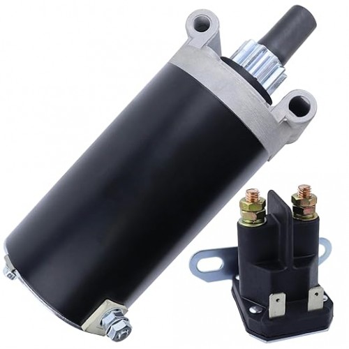 Starter with Relay Compatible with Kohler Engine for Toro LX425 LX468 GT2200 SL500, for Cub Cadet i1046 i1050 LT1045LE LT1046 SLT1550 SLT1554, 32-098-01S 32-098-04S