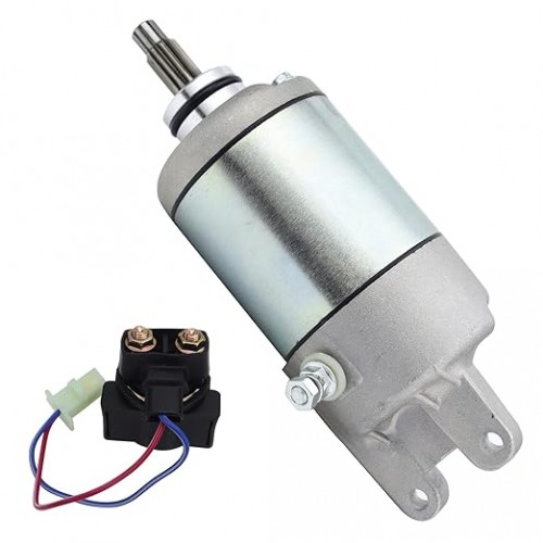 Starter & Solenoid Relay for Honda 1988-2000 TRX300FW FourTrax 4x4/TRX300 FourTrax/ATC250ES 31200-HA0-773 18337 31200-HA6-306
