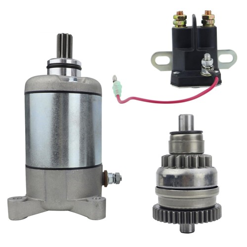 Starter Drive & Relay Solenoid for Polaris 2003-2004 Sportsman Magnum Ranger Scrambler Trail Boss ATP 330 400 425 500, 3084981 18645 SMU0061 410-54020 495713