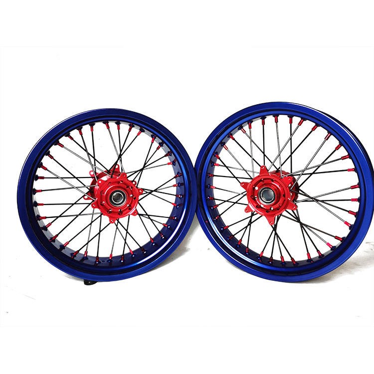Motorcycle 16/17 Inch Aluminum Alloy GLM Rims Motorcycle Full Set Super Motard Wheels for Honda CR250 CRF450R