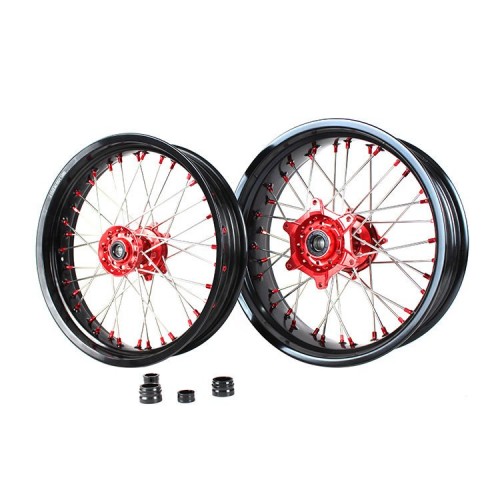 Motorcycle 16/17 Inch Aluminum Alloy GLM Rims Motorcycle Full Set Super Motard Wheels for Honda CR250 CRF450Rpicture5