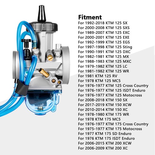 38mm for Suzuki RM125 RM250 For Kawasaki KX125 KX250 For Honda CR250 CR250M CR250R For Yamaha YZ125 YZ250 For KTM 125 150 175 200 Carburetorpicture3