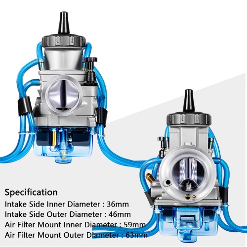 36mm for Kawasaki KX125 KX250 Honda CR250 CR250R CR250M Yamaha YZ125 YZ250 Suzuki RM125 RM250 Carburetorpicture3