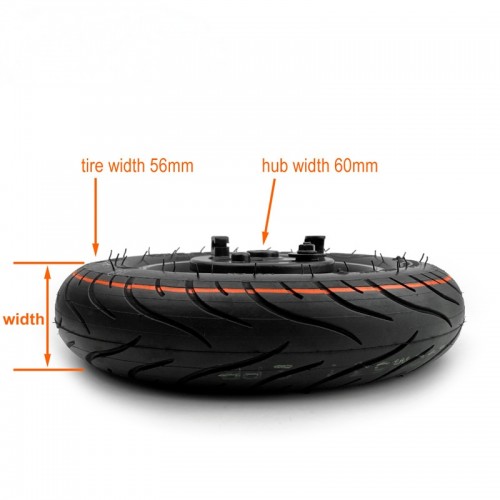 10x2.25 Air Wheel with Drum Brake, 10-inch Inner Hole 10mmpicture3