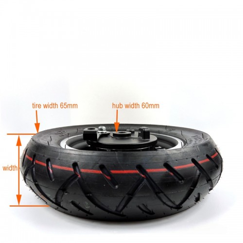 10x2.50 Air Wheel with Drum Brake, 10-inch Inner Hole 10mmpicture3