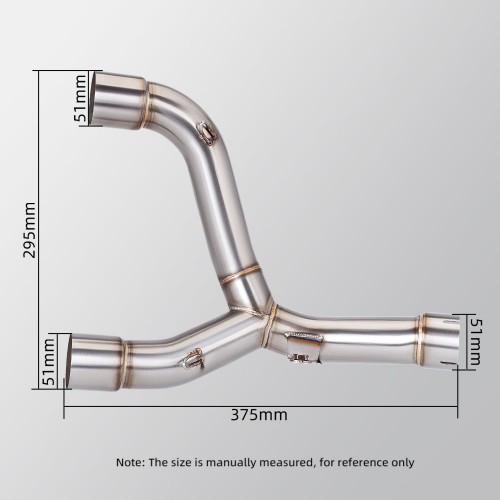 Motorcycle Exhaust Pipe for Honda CRF 450R CRF 450RX Stainless Steel Double Hole Exhaust Muffler 2013-2020picture3