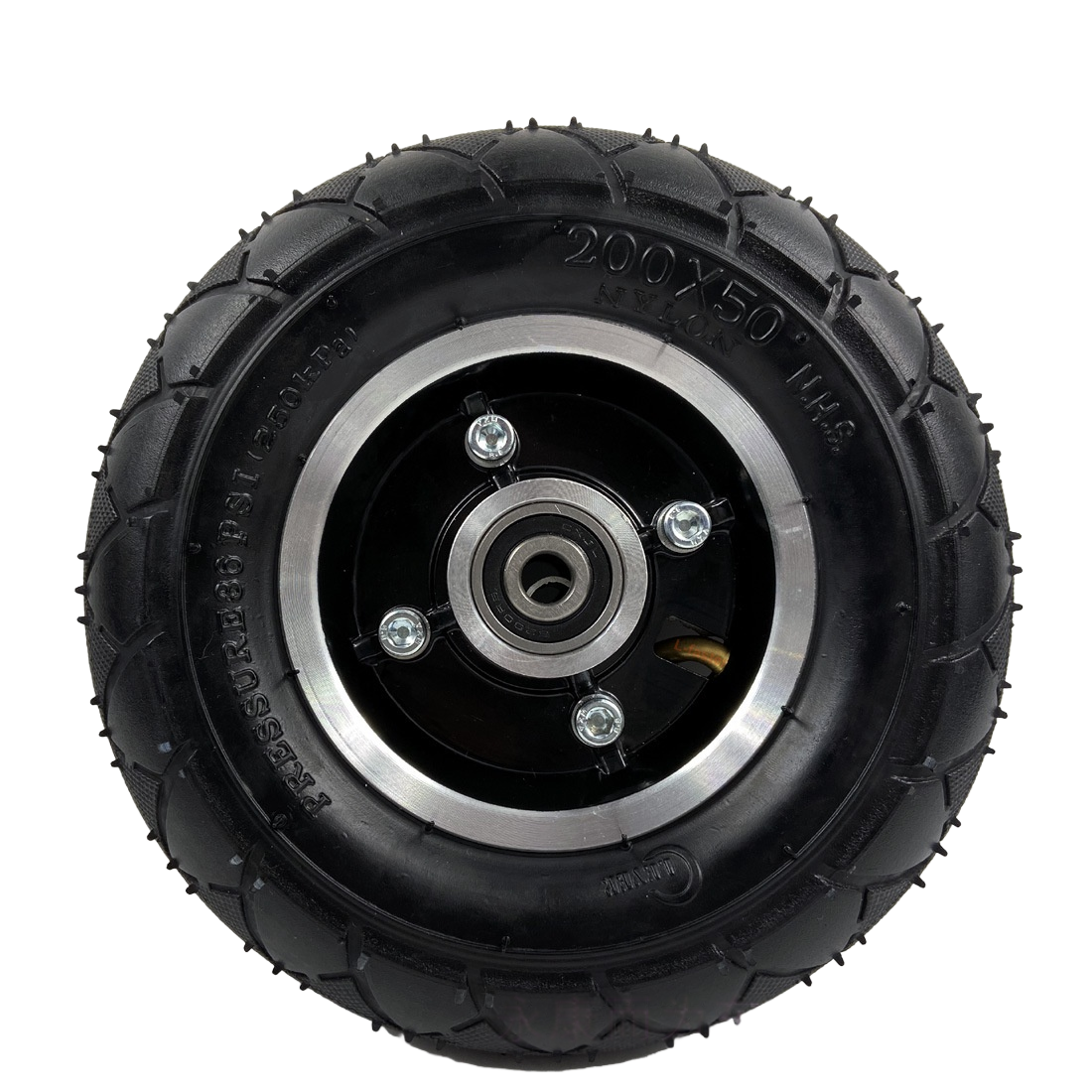 8-inch road skateboard alloy wheel hub diameter 10mm 200*50