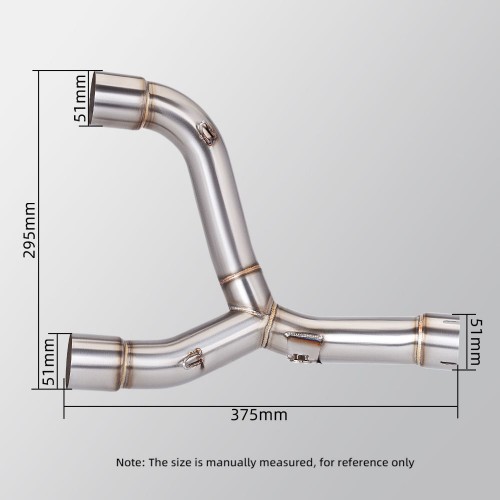 For CRF450 CRF 450 RX CRF450RX 2015 2016 Motorcycle Exhaust System Left&Right Mid Connect Pipe Slip on 320mm Muffler Tipspicture5