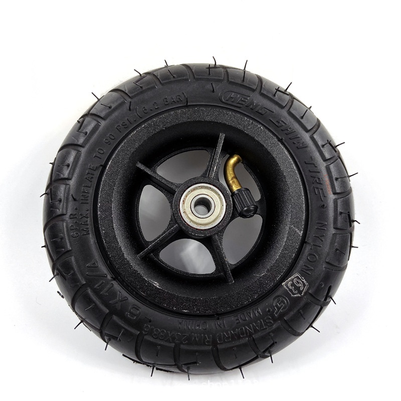 150MM Scooter Inflatable Tire with Aluminum Alloy Rim, 6 Inches