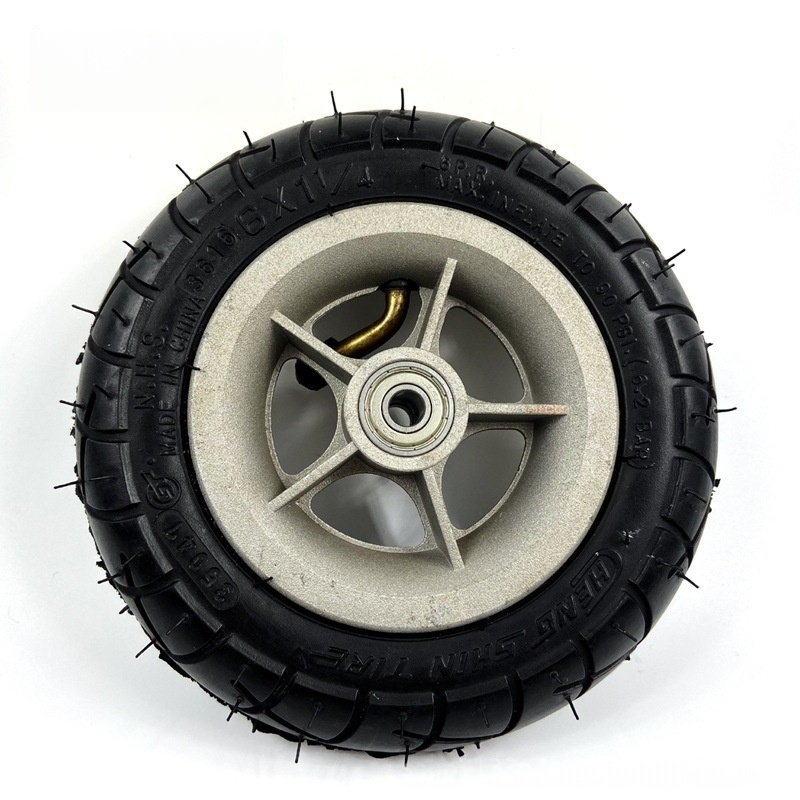 6-inch 150mm Scooter Inflatable Tire with Aluminum Alloy Rim