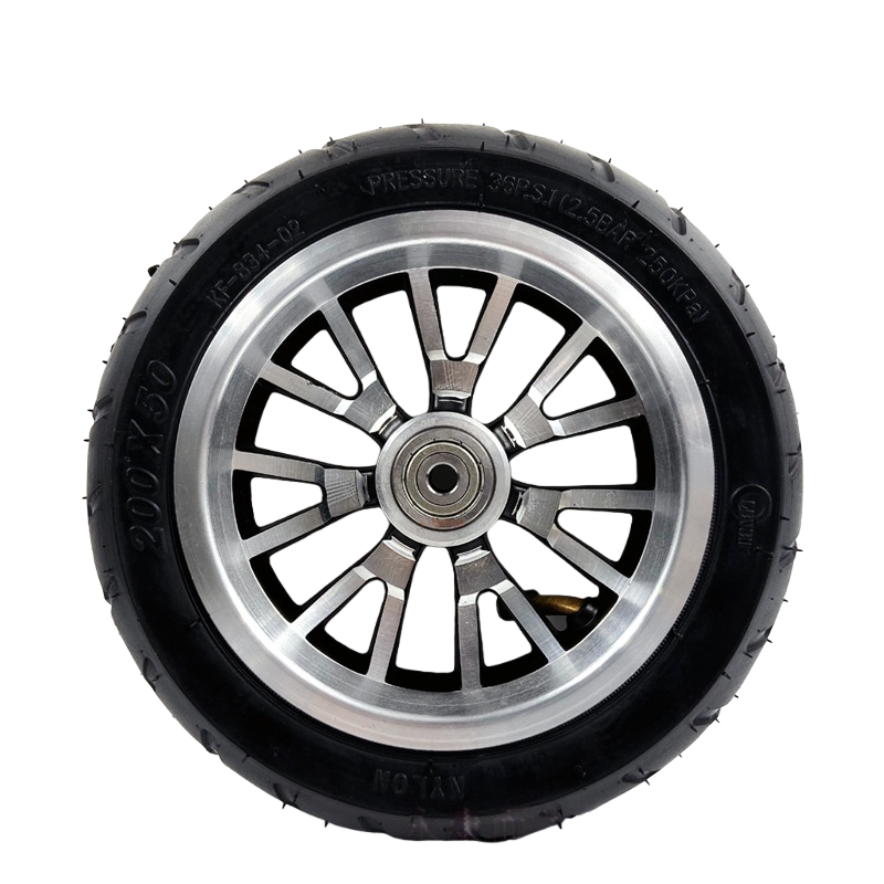 8-inch 200x50 inflatable tire with 8mm bearing hole diameter for scooters