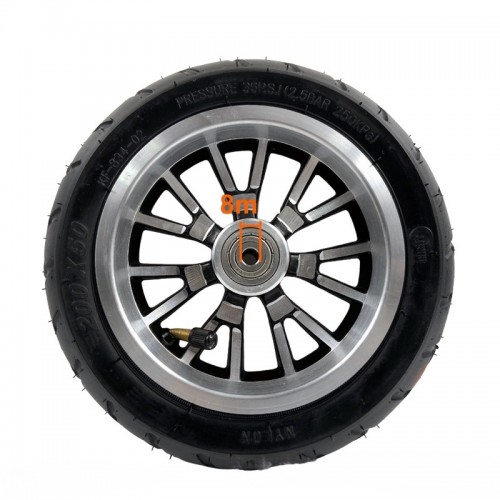 8-inch 200x50 inflatable tire with 8mm bearing hole diameter for scooterspicture2