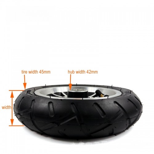 8-inch 200x50 inflatable tire with 8mm bearing hole diameter for scooterspicture4