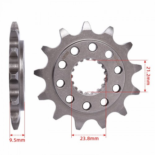 Motorcycle Forged Carburizing Front Chain Sprocket 520-13T for Honda CR250 CRF250 CRM250 CRF450 CR500picture2