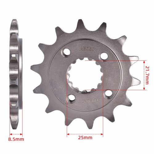 Motorcycle Forged Carburizing Front Chain Sprocket 520-14T for Honda XR600picture3