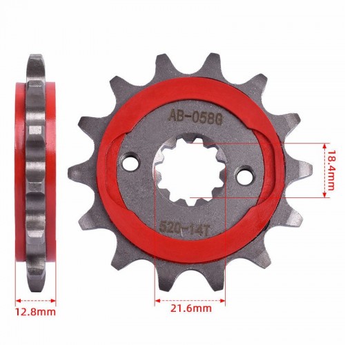 Motorcycle Forged Carburizing Front Chain Sprocket 520-14T for Honda CRF250 CRF300picture3