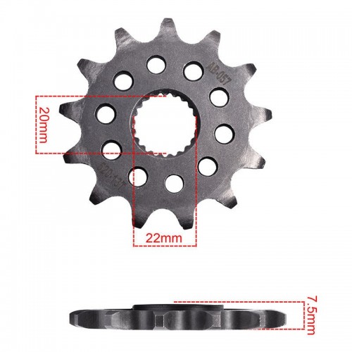 Motorcycle Forged Carburizing Front Chain Sprocket 520-13T for Honda CRF250 2004-2017picture3