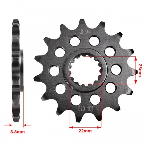Forged Carburizing Front Sprocket 520-15T for KTM 250 300 380 400 450 EXC Enduro 520 525 530 EXC Enduropicture4