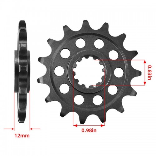 Forged Carburizing Front Chain Sprocket 520-14T Motorcycle Spare Parts for Husaberg FC350 FC400 FS450 MX499 FC501 FE550 FS650picture4
