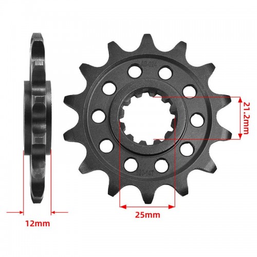 Forged Carburizing Front Chain Sprocket 520-14T Motorcycle Spare Parts for Husaberg 350 Enduro FC350 FE350 MX350 FC400 FE450picture2
