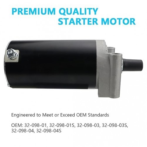 Starter Motor for Kohler Courage Engines 20HP 23HP 25HP 27HP Replace 32-098-01 32-098-01S 32-098-03 32-098-03S 32-098-04 32-098-04S 32-098-08S, for Cub Cadet New Holland Toro Mower Starterpicture2