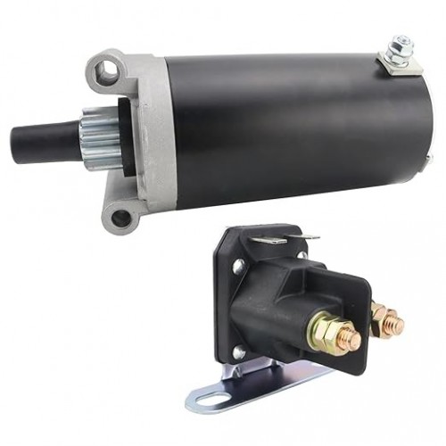 Starter Motor & Solenoid Relay for Kohler Courage Engines for Cub Cadet i1050 i1046 06-12, SLT1554 SLT1550 05-06, LT1046 LT1045LE 05-06, 32-098-01 32-098-01S 32-098-03 32-098-03S 32-098-04picture3