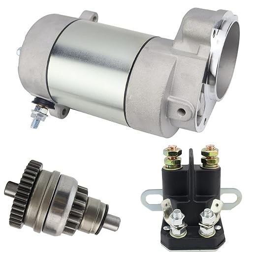 Starter Motor with Drive & Relay for Polaris Trail Blazer 250 2005-2006 3083646 3083760 3084403 3085393 SM-8 SM13298picture1
