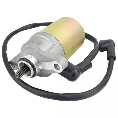 Starter Motor & Drive & Solenoid Relay Fit for GY6 47cc 49cc 50cc 60cc 80cc 100cc Scooter 139QMB/QMA Moped ATV Go Karts Taotao SUNL ROKETA Tank JCLpicture4