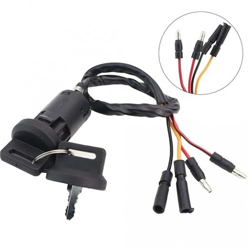 Starter Motor & Solenoid Relay & Ignition Switch Replacement for Honda ATV FourTrax 300 TRX300 TRX300FW 1988-2000 31200-HC4-023 31200-HC4-033 SM13213 128000-4400picture7