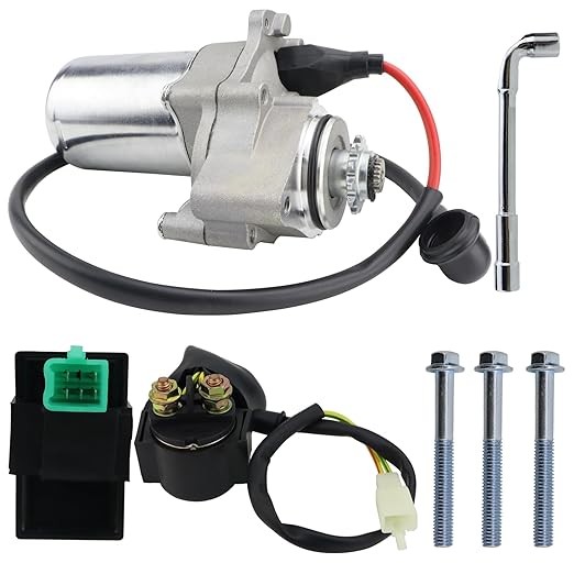 2 Bolt Starter & Relay & CDI for Clone Bottom Mount 50cc 70 cc 90cc 110cc 125 cc Dirt Bikes Go Karts Kids ATV Pit Bike Quad 4 Wheelers Dune Buggy Sandrail SSR Roketa Taotao Jonway SunLpicture1