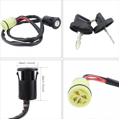Starter Motor & Solenoid Relay & Ignition Switch Replacement for Honda 350 Fourtrax Rancher TRX350FE TRX350FM TRX350TE TRX350TM 2000-2006 31200-HN5-671, 31200-HN5-M01, 31200-HN5-A81, 18607picture7
