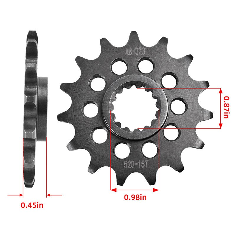 Forged Carburizing Front Chain Sprocket 520-15T Motorcycle Spare Parts for Husqvarna 701 Enduro