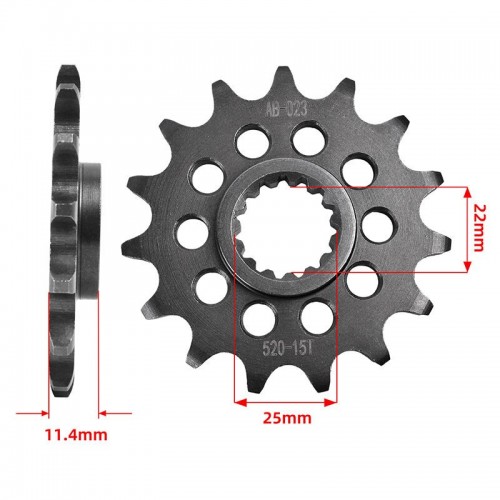 Forged Carburizing Front Chain Sprocket 520-15T Motorcycle Spare Parts for Husqvarna 701 Enduropicture7