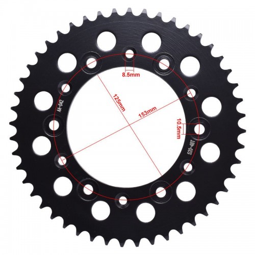 Carburizing Steel Rear Sprocket 520-48T for Honda CRF150 CRF250 XR250 CRF450 XR600picture5
