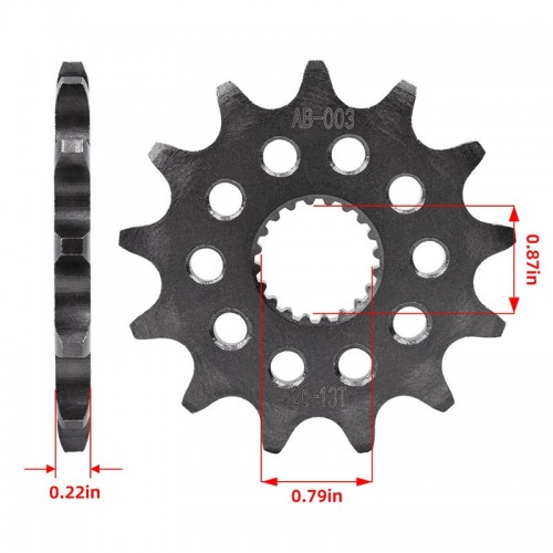 520-13T Front Sprocket Carburizing Forging Motorcycle For  Yamaha YZ125 WR250 YZ250picture4